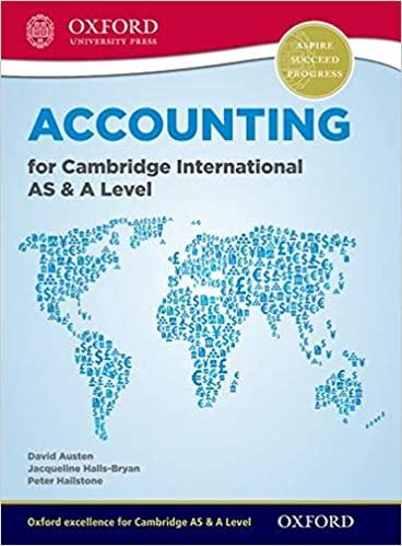 accounting for cambridge international as and a level 1st edition jacqueline halls bryan, peter hailstone