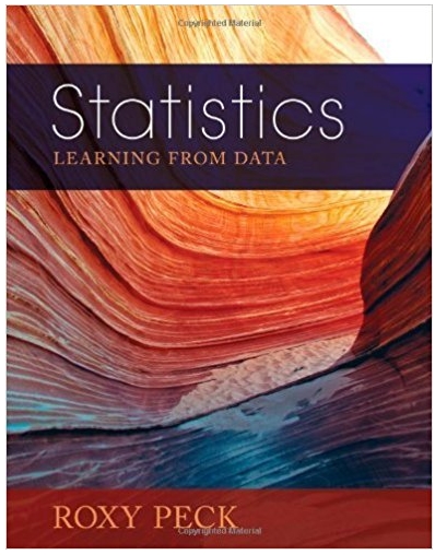 statistics learning from data 1st edition roxy peck 495553263, 978-1285966083, 1285966082, 978-0495553267
