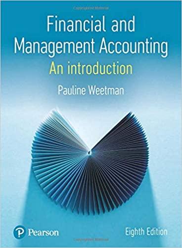 financial and management accounting an introduction 8th edition pauline weetman 1292244410, 978-1292244419