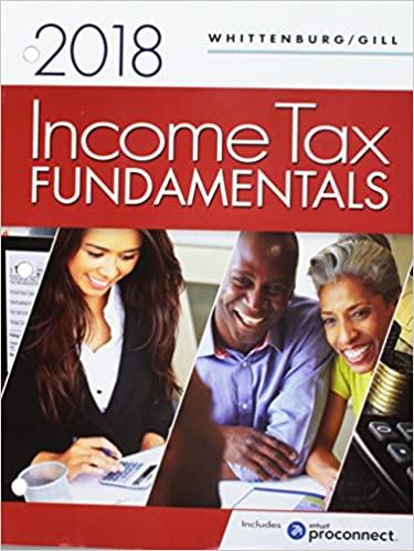 income tax fundamentals 2018 36th edition gerald e. whittenburg, steven gill 1337588350, 978-1337588355