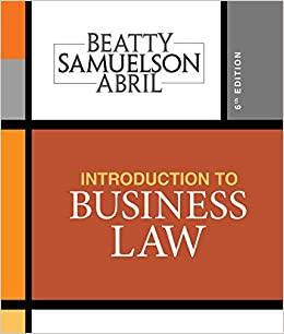 introduction to business law 6th edition jeffrey f. beatty, susan s. samuelson, patricia abril 1337404349,