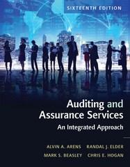 auditing and assurance services an integrated approach 17th edition alvin arens 1412959667, 9781412959667