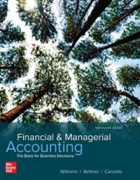 financial & managerial accounting 19th edition jan williams 1930789858, 9781930789852