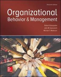 organizational behavior and management 11th edition john ivancevich, michael matteson 0072436387,