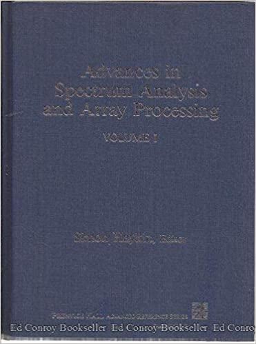 advances in spectrum analysis and array processing 1st edition simon haykin 0130074446, 978-0130074447