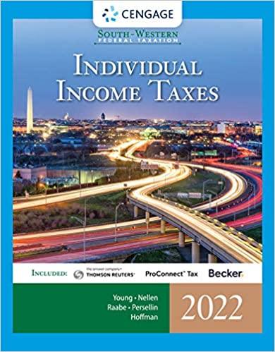 south-western federal taxation 2022 individual income taxes 45th edition james c. young, annette nellen,