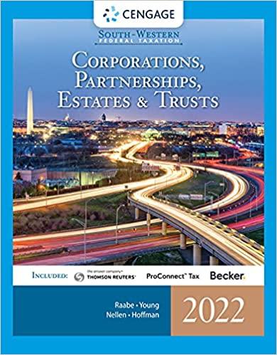 south-western federal taxation 2022 corporations, partnerships, estates and trusts 45th edition william a.