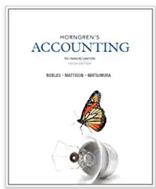 horngrens accounting the financial chapters 10th edition tracie l. miller nobles, brenda l. mattison, ella