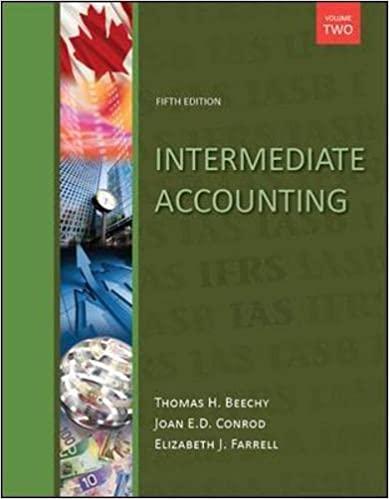 intermediate accounting volume 2 5th edition thomas h. beechy 0071091319, 978-0071091312