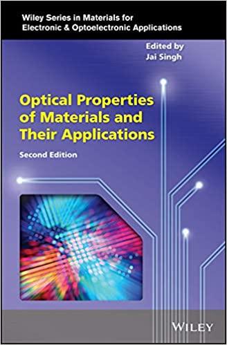 optical properties of materials and their applications 2nd edition jai singh, peter capper 1119506050,