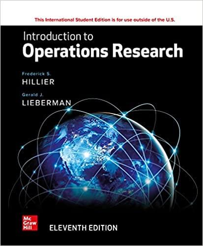 introduction to operations research 11th edition frederick s. hillier, gerald j. lieberman 126057587x,