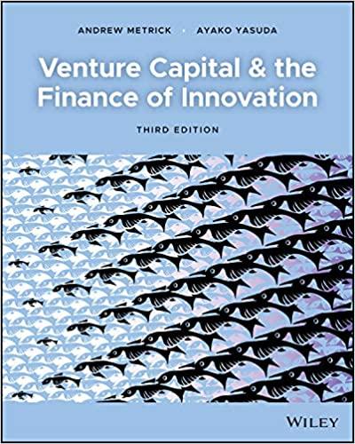 venture capital and the finance of innovation 3rd edition andrew metrick, ayako yasuda 1119490111,