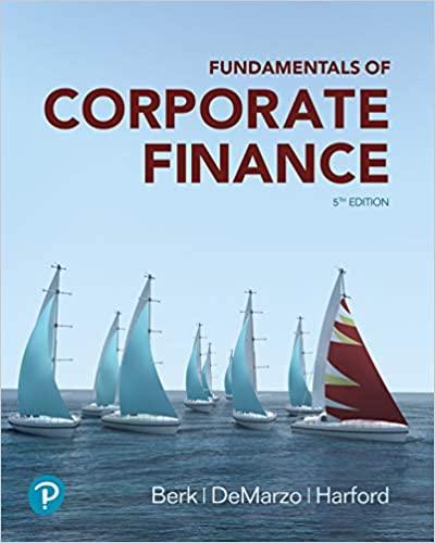 fundamentals of corporate finance 5th edition jonathan berk, peter demarzo, jarrad harford 0135811600,