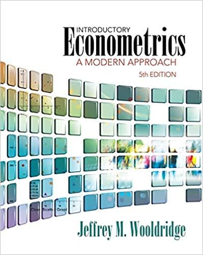 introductory econometrics a modern approach 5th edition jeffrey m. wooldridge 1111531048, 978-1111531041