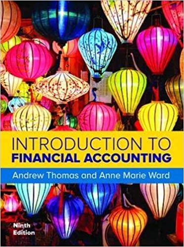 introduction to financial accounting 9th edition anne marie ward, andrew thomas 1526803003, 978-1526803009