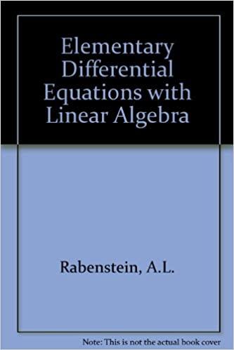 elementary differential equations with linear algebra 3rd edition albert l rabenstein 1483262375,
