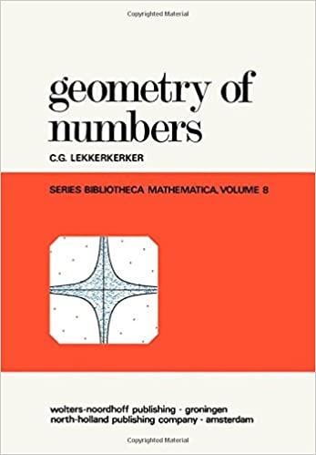 geometry of numbers 1st edition c g lekkerkerker, n g de bruijn, j de groot, a c zaanen 1483259277,