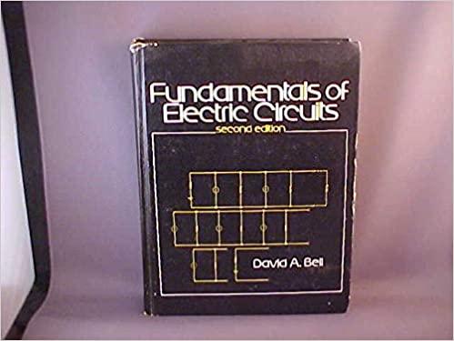 fundamentals of electric circuits 2nd edition david a bell 083592128x, 9780835921282