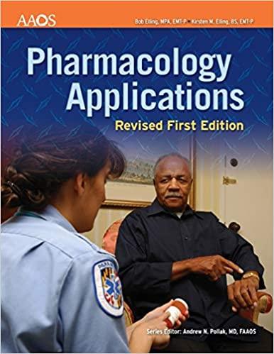 paramedic pharmacology applications pharmacology applications 1st edition american academy of orthopaedic
