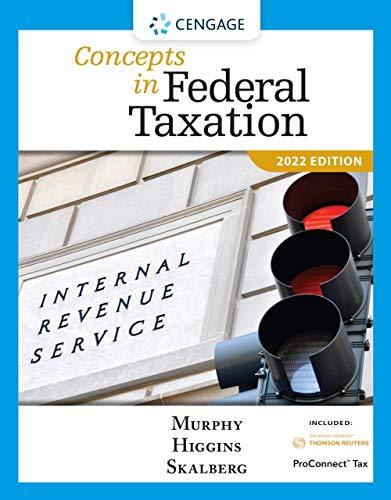 Concepts In Federal Taxation 2022