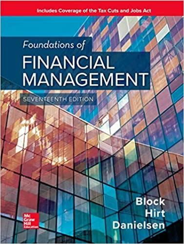 foundations of financial management 17th edition stanley block, geoffrey hirt, bartley danielsen 126001391x,