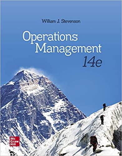 operations management 14th edition william j stevenson 126023889x, 978-1260238891