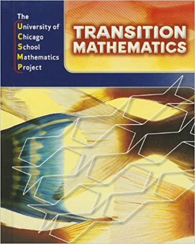 transition mathematics student edition steven s. viktora, erica cheung, virginia highstone, catherine