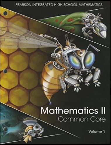 mathematics ii, volume 1 common core edition basia hall, charles kennedy, randall i. charles 013323469x,