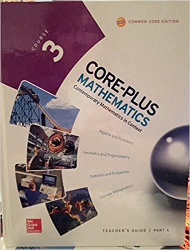 core-plus mathematics course 3 1st edition hirsch2015 0076658015, 978-0076658015