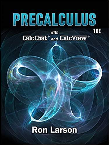 precalculus 10th edition ron larson 9781337271073