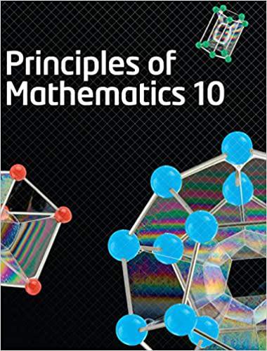 principles of mathematics 10 student edition chris dearling, wayne erdman, brian mccudden 0070973326,