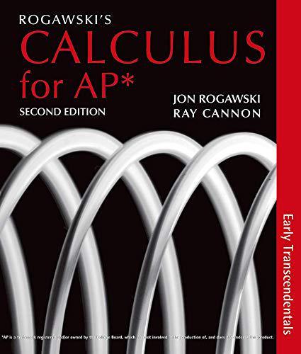 calculus for ap early transcendentals 2nd edition cannon rogawski 1429250747, 978-1429250740