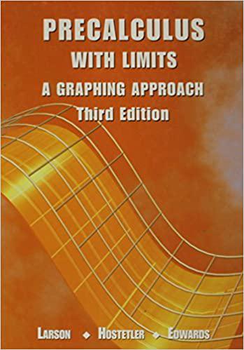 precalculus with limits a graphing approach 3rd edition ron larson, robert p hostetler, bruce h edwards