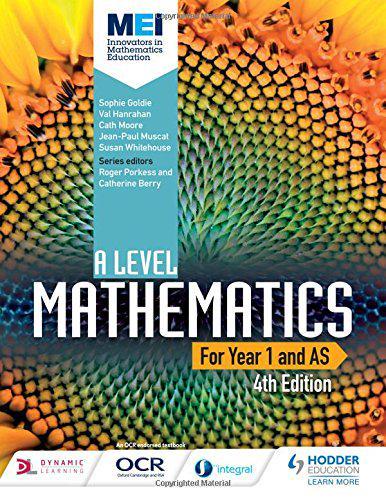mei a level mathematics year 1 as 4th edition sophie goldie 1471852970, 978-1471852978