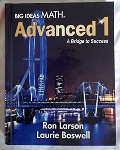Big Ideas Math Advanced 1 A Bridge To Success