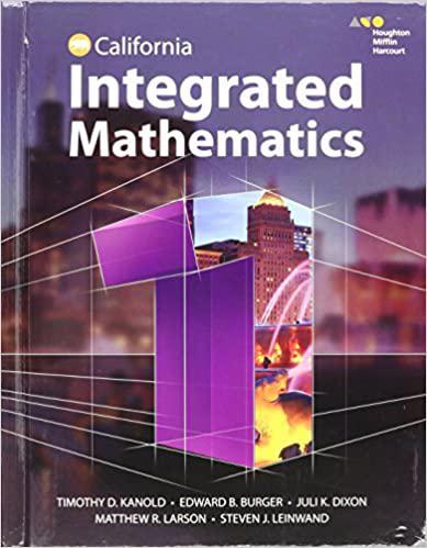 California Integrated Mathematics 1