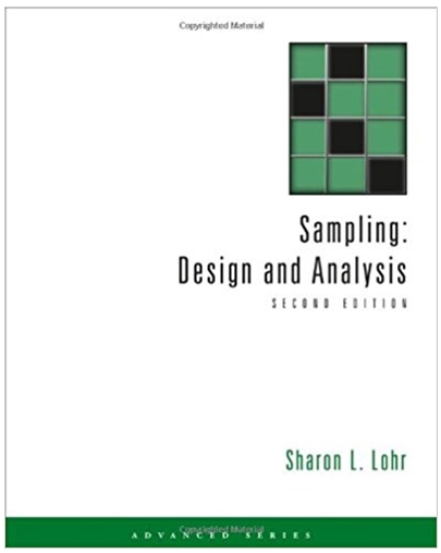 sampling design and analysis 2nd edition sharon l. lohr 495105279, 978-0495105275