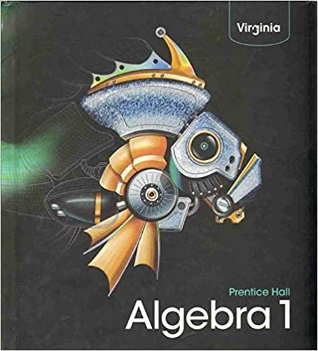 algebra 1 virginia edition pearson 2009 0132530805, 978-0132530804