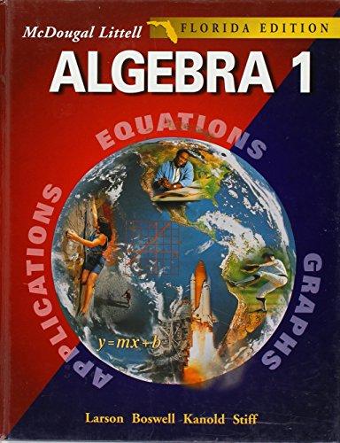 algebra 1, grades 9-12 florida edition mcdougal littel 9780618371839, 0618371834