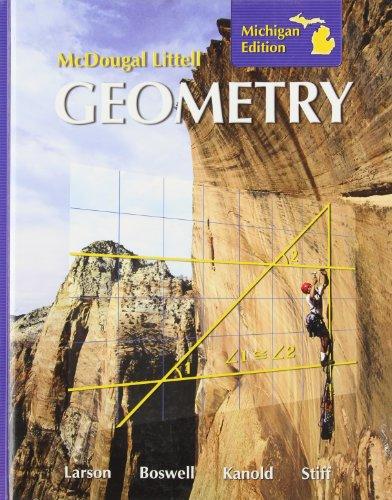 mcdougal littell geometry  michigan edition 1st edition mcdougal littel 9780618924035, 0618924035
