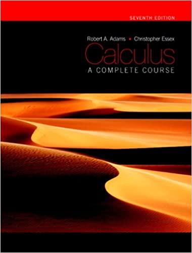 calculus a complete course 7th edition robert adams, christopher essex 0321549287, 978-0321549280