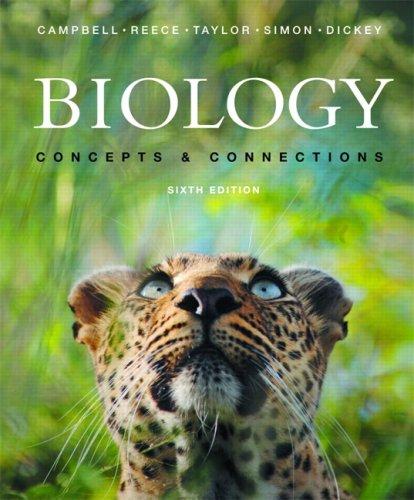 biology concepts and connections 6th edition neil a campbell, jane b reece, martha r taylor, eric j simon,