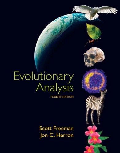 evolutionary analysis 4th edition scott freeman, jon c herron 0132275848, 9780132275842