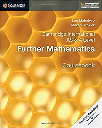 cambridge international as & a level further mathematics coursebook 1st edition lee mckelvey, martin crozier