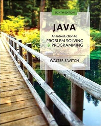 Java An Introduction To Problem Solving And Programming