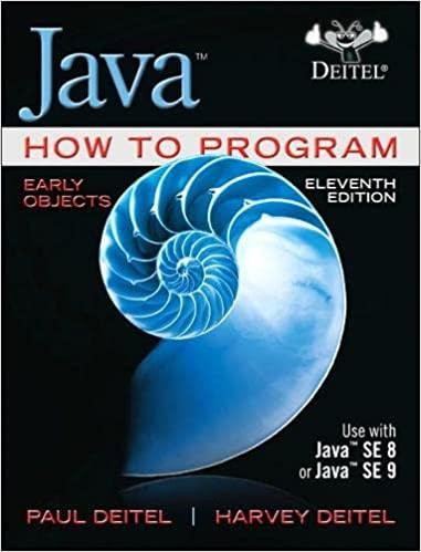 java how to program early objects 11th edition paul deitel, harvey deitel 9780134743356