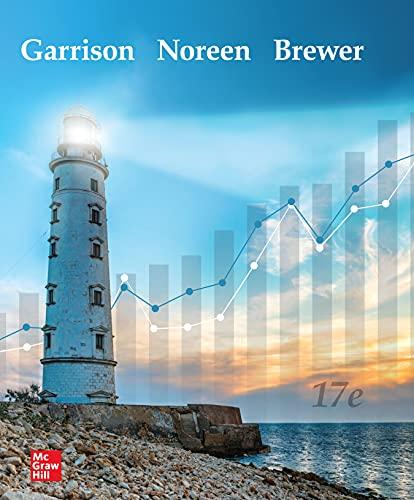 managerial accounting 17th edition ray garrison, eric noreen, peter brewer 1260247783, 978-1260247787