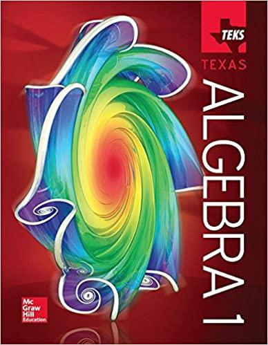 teks texas algebra 1 student edition john a. carter, gilbert j. cuevas, roger day, carol e. malloy