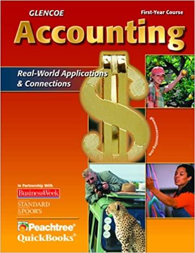 glencoe accounting first year course 1st edition andrée vary 978-0078688294, 0078688299