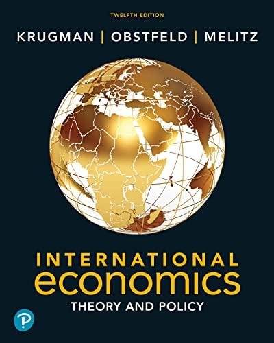 international economics theory and policy 12th edition paul r. krugman, maurice obstfeld, marc melitz